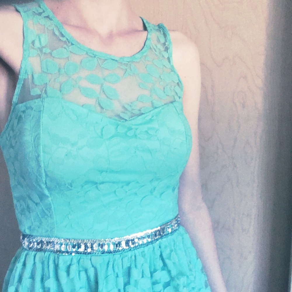Minty Lace Dress